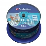 VERBATIM CD-R 700Mb 52x Cake 50 pcs Printable 43309 - 367